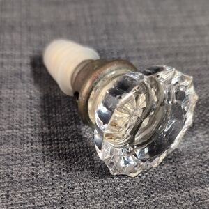 Clear Glass Door Knob Bottle Stopper